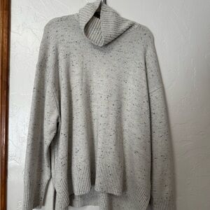 Lands’ End Cozy Gray Turtleneck Sweater